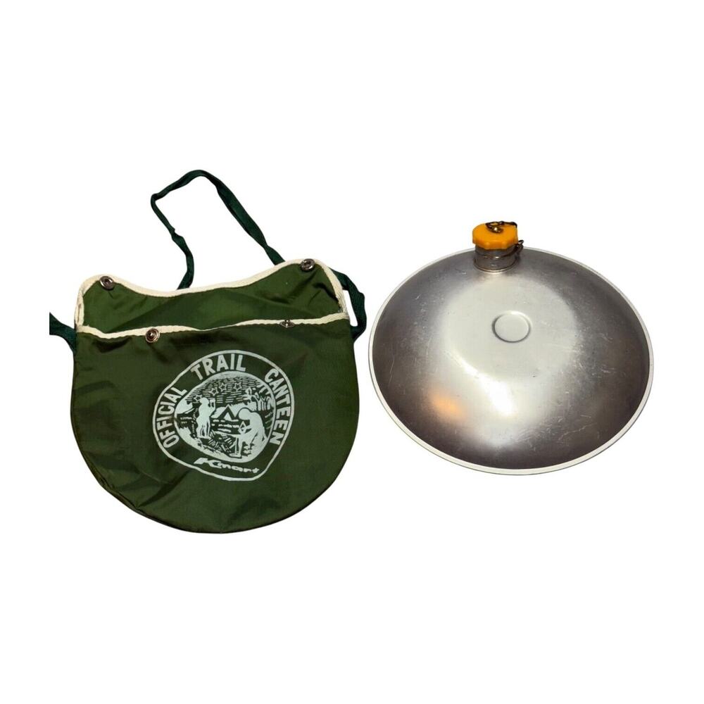 Kmart Official Trail Canteen Aluminum Collectible with Green Carrying Case - Picture 4 of 6